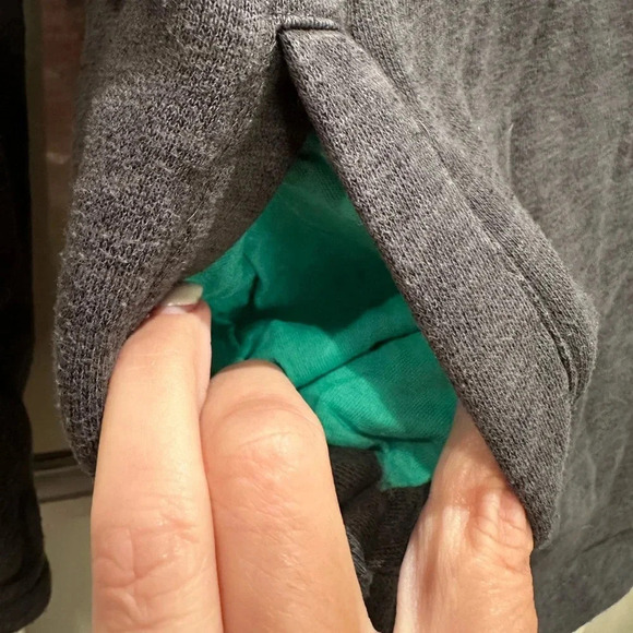 Boden Heathered Charcoal Grey Terry Pullover Sweatshirt Women’s Size 10 Medium - Picture 4 of 8